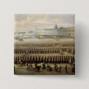 Macaron Carré 5 Cm Dévoilement du mémorial de Paul I dans Gatchina