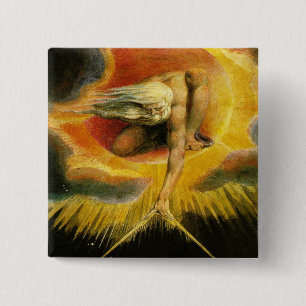 Macaron Carré 5 Cm Dieu d'art de William Blake