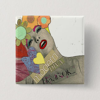 Macaron Carré 5 Cm Diva moderne vintage