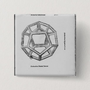 Macaron Carré 5 Cm Dodecahedron, de 'De Divina Proportione'