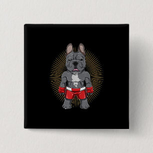 Macaron Carré 5 Cm Dog Lover Brave French Bulldog