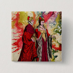 Macaron Carré 5 Cm Doge vénitien et dogerie par Michael Moffa