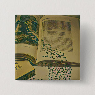 Macaron Carré 5 Cm Don pour amoureux de bibliothèque