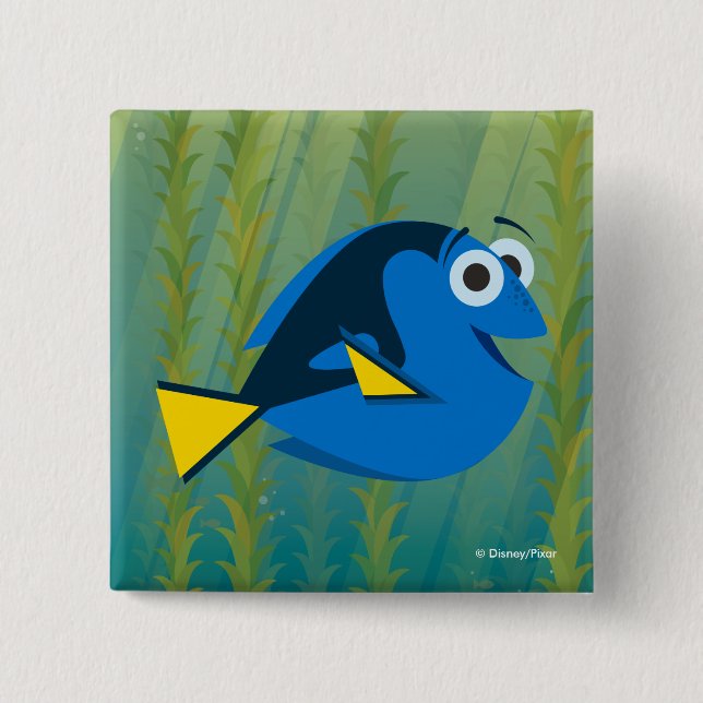 Macaron Carré 5 Cm Dory | Nous Nageons ! (Devant)