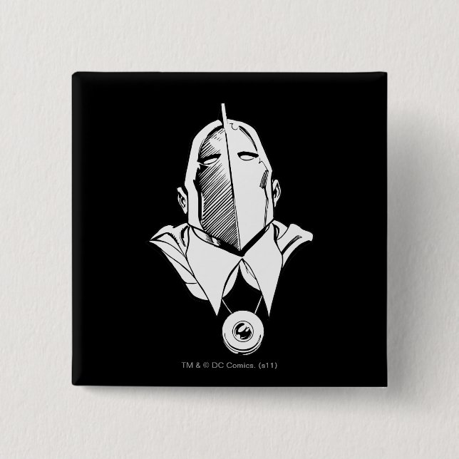Macaron Carré 5 Cm Dr Fate Mask (Devant)