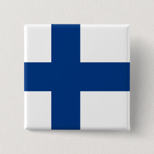 Macaron Carré 5 Cm Drapeau de la Finlande