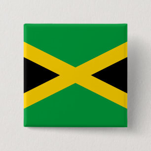 Macaron Carré 5 Cm Drapeau de la Jamaïque