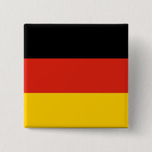 Macaron Carré 5 Cm Drapeau de l'Allemagne