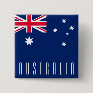 Macaron Carré 5 Cm Drapeau de l'Australie