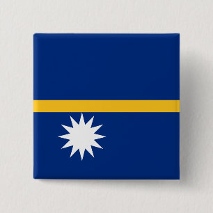 Macaron Carré 5 Cm Drapeau de Nauru