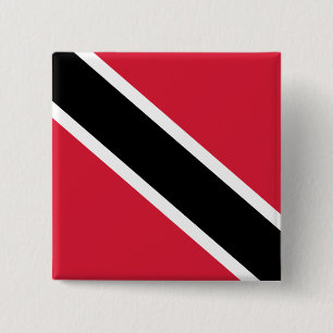 Macaron Carré 5 Cm Drapeau de Trinité-et-Tobago