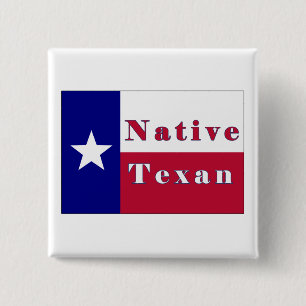 Macaron Carré 5 Cm Drapeau d'étoile solitaire texane