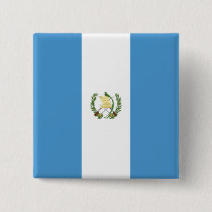 Macaron Carré 5 Cm Drapeau du Guatemala