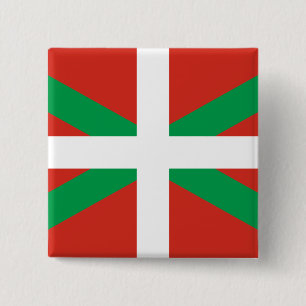 Macaron Carré 5 Cm Drapeau du Pays basque