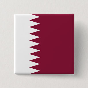 Macaron Carré 5 Cm Drapeau du Qatar