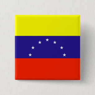 Macaron Carré 5 Cm Drapeau du Venezuela