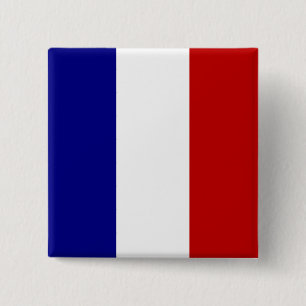 Macaron Carré 5 Cm Drapeau entièrement français