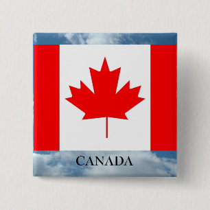 Macaron Carré 5 Cm Drapeau et épingle de pays