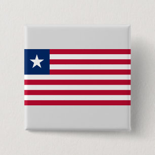 Macaron Carré 5 Cm Drapeau libérien (Libéria)