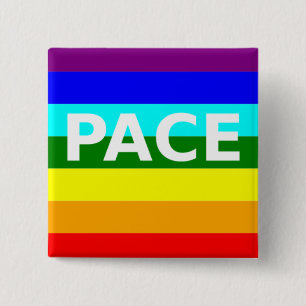 Macaron Carré 5 Cm Drapeau Pace(Peace) italien