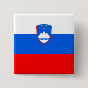 Macaron Carré 5 Cm Drapeau slovène
