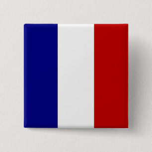 Macaron Carré 5 Cm Drapeau totalement français