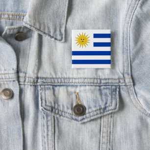 Macaron Carré 5 Cm Drapeau uruguayen