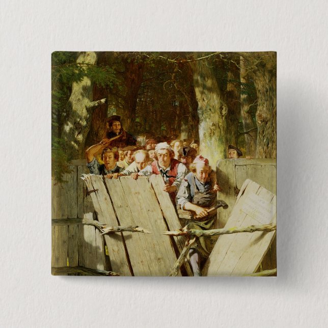 Macaron Carré 5 Cm Droit de passage (Devant)