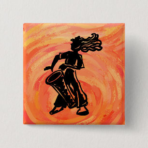 Macaron Carré 5 Cm Drum Orange New York Boogie Nights