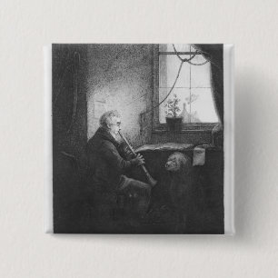Macaron Carré 5 Cm Duc Esterhazy Playing la clarinette, 1809