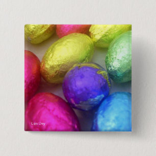 Macaron Carré 5 Cm 'Easter Colors' Square Button