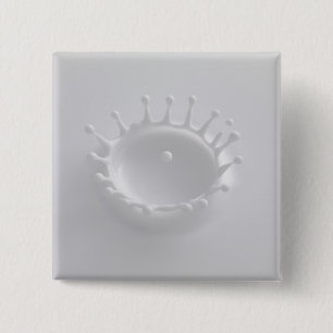 Macaron Carré 5 Cm Éclaboussure de lait