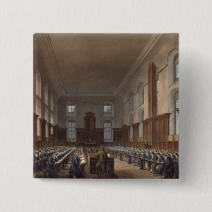 Macaron Carré 5 Cm École d'écriture, hôpital du Christ, d'Ackerman