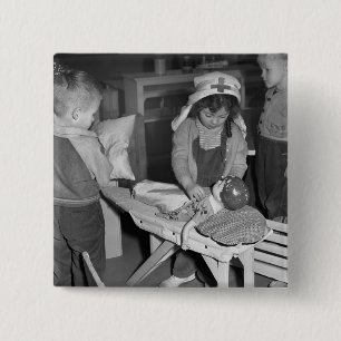 Macaron Carré 5 Cm École d'infirmières : les années 1940