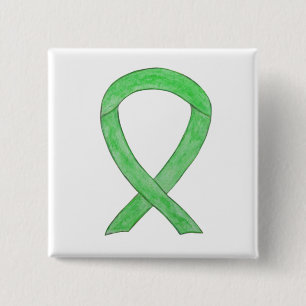 Macaron Carré 5 Cm Écran d'ordinateur portable Lime Green Awareness R