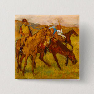 Macaron Carré 5 Cm Edgar Degas avant la course