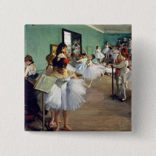 Macaron Carré 5 Cm Edgar Degas - La Classe de danse