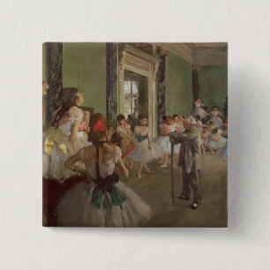 Macaron Carré 5 Cm Edgar Degas  The Dancing Class, c.1873-76
