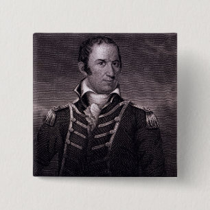 Macaron Carré 5 Cm Edouard Preble (1761-1807), gravé par Henry Bryan