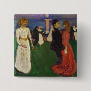 Macaron Carré 5 Cm Edvard Munch - La Danse de la Vie