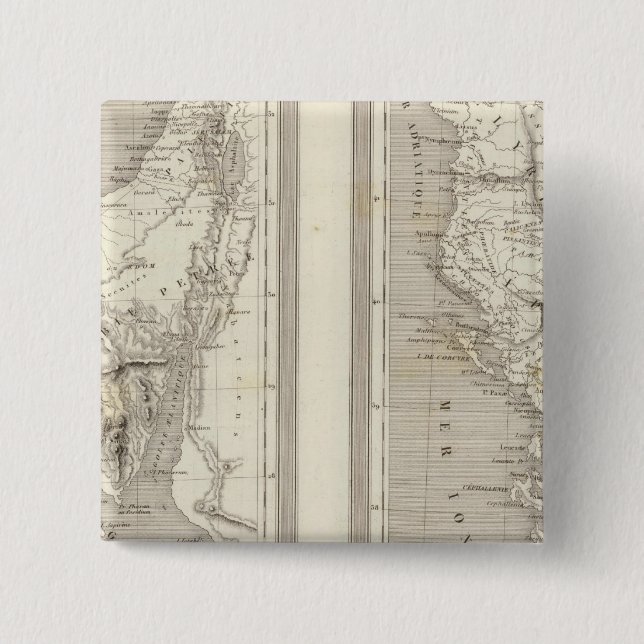 Macaron Carré 5 Cm Egypte ancienne, Grèce antique (Devant)