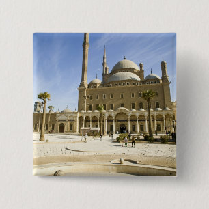 Macaron Carré 5 Cm Égypte, Le Caire. L'imposante mosquée Mohammed Ali