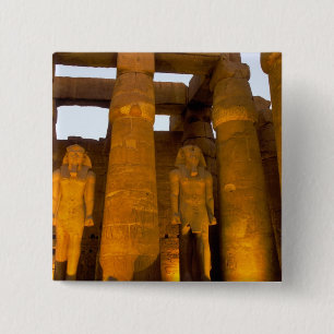 Macaron Carré 5 Cm Égypte, Louxor. Temple de Karnak.