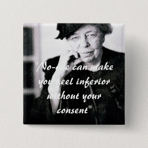 Macaron Carré 5 Cm Eleanor Roosevelt - personne peut vous inciter à