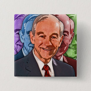 Macaron Carré 5 Cm Élection de Ron Paul à la présidence