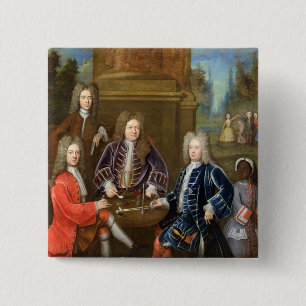 Macaron Carré 5 Cm Elihu Yale (1648-1721) le deuxième duc de Devonsh