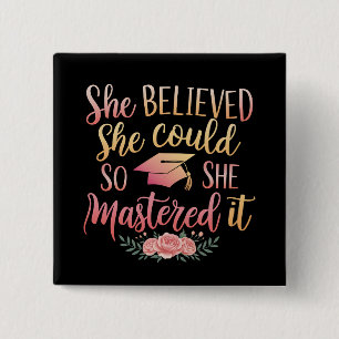 Macaron Carré 5 Cm Elle Croyait Qu'Elle Pouvait Le Masquer