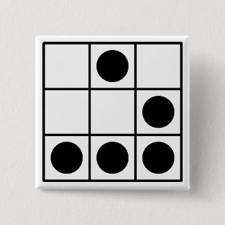 Macaron Carré 5 Cm Emblème de pirate informatique