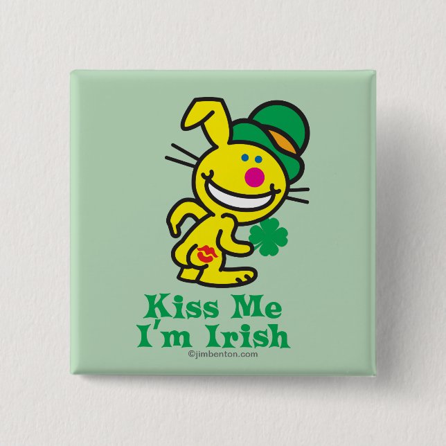 Macaron Carré 5 Cm Embrassez-moi (Devant)