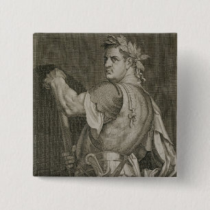 Macaron Carré 5 Cm Empereur de D. Titus Vespasian d'engrav d'ANNONCE